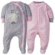 2-Pack Baby Girls Bunny Sleep 'n Plays-Gerber Childrenswear Wholesale