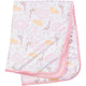 Baby Girls Safari Animals Plush Blanket-Gerber Childrenswear Wholesale