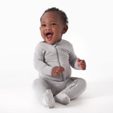 Baby & Toddler Glacier Gray Buttery Soft Viscose Made from Eucalyptus Snug Fit Footed Pajamas-Gerber Childrenswear Wholesale