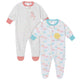2-Pack Baby Girls Clouds & Unicorn Blanket Sleepers-Gerber Childrenswear Wholesale