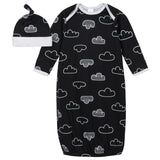 2-Piece Baby Boys Nature Gown and Cap Set-Gerber Childrenswear Wholesale