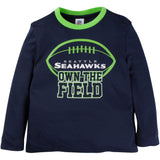 2-Piece Toddler Boys Seahawks Long Sleeve Tee Shirt and Pant Set-Gerber Childrenswear Wholesale