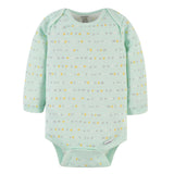 3-Pack Baby Neutral Elephants & Giraffes Long Sleeve Onesies® Bodysuits-Gerber Childrenswear Wholesale