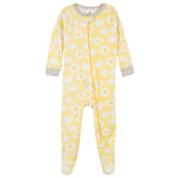 2-Pack Baby & Toddler Girls Lemon Squeeze Snug Fit Footed Cotton Pajamas-Gerber Childrenswear Wholesale