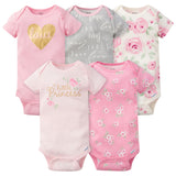 5-Pack Baby Girls Floral Short Sleeve Onesies® Bodysuits-Gerber Childrenswear Wholesale