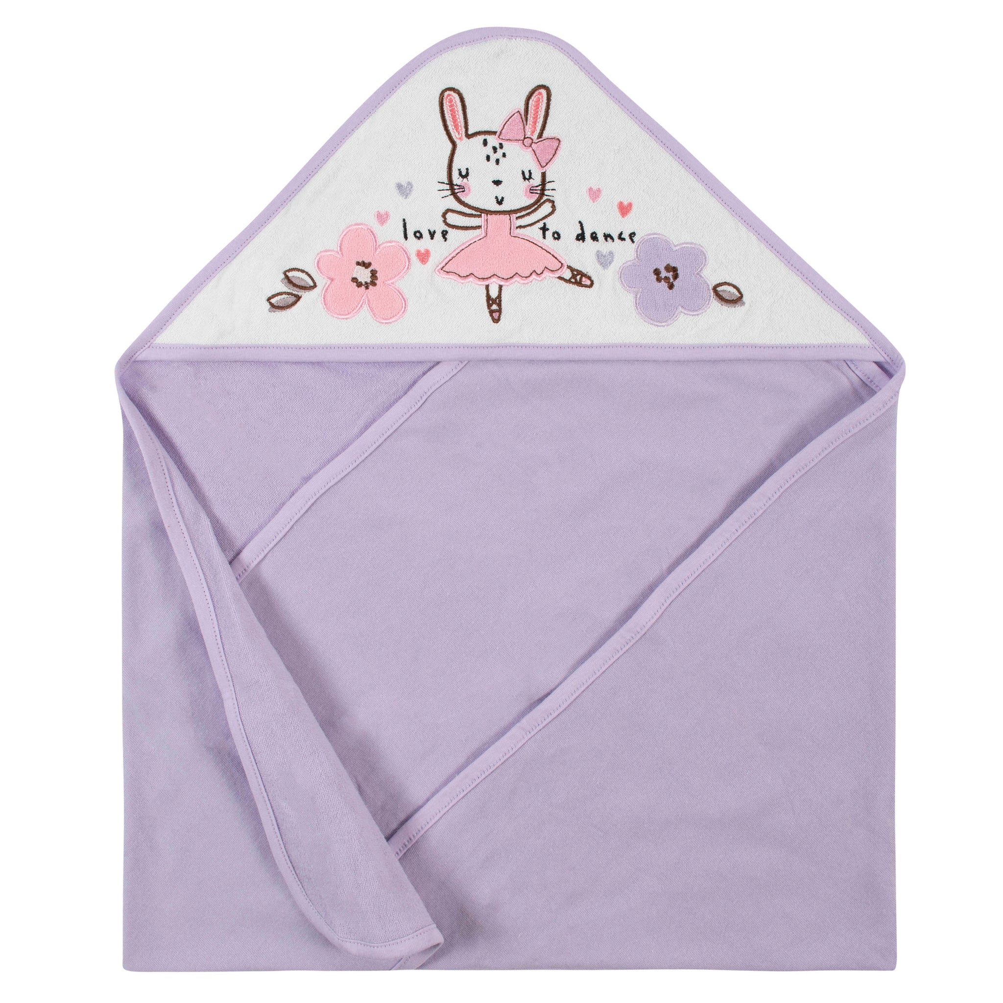 2-Pack Baby Girls Bunny Hooded Towels-Gerber Childrenswear Wholesale
