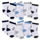 8-Pack Toddler Boys Boy Jersey Crew Socks-Gerber Childrenswear Wholesale