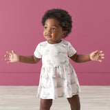 Baby Girls Floral Leopard Dress With Pockets-Gerber Childrenswear Wholesale