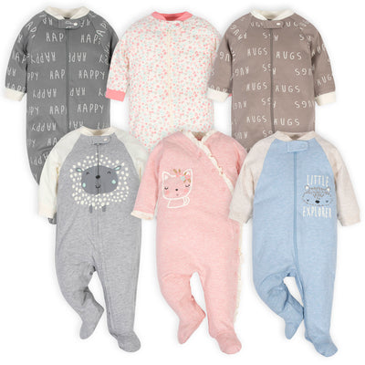 Multi-Gender Organic Sleep 'N Play Sets-Gerber Childrenswear Wholesale