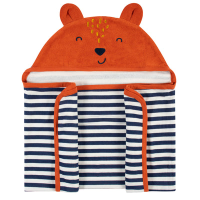 Boys Fox Bath Wrap-Gerber Childrenswear Wholesale