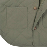 Infant & Toddler Boys Sage Green Quilted Hooded Jacket-Gerber Childrenswear Wholesale