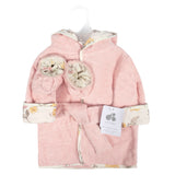 2-Piece Baby Girls Vintage Floral Bathrobe & Booties Set-Gerber Childrenswear Wholesale