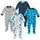 4-Pack Baby Boys Monsters/Sharks Snug Fit Pajamas-Gerber Childrenswear Wholesale