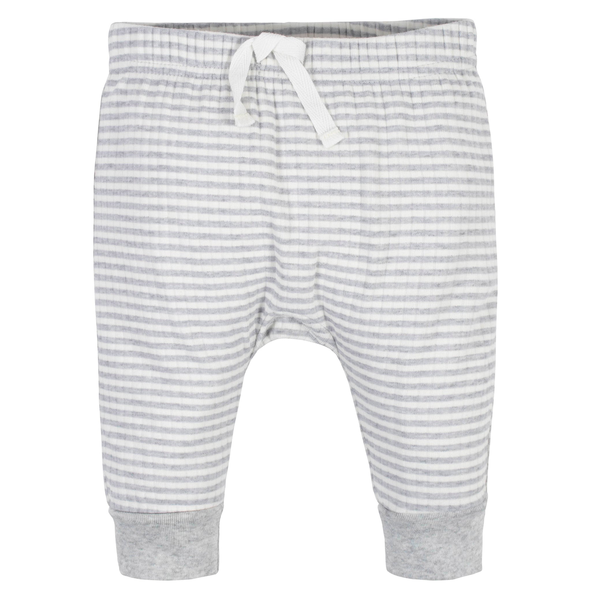 Assorted Organic Baby Neutral Wildflower & Gray Pants-Gerber Childrenswear Wholesale