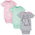 3-Pack Baby Girls Bunny Short Sleeve Onesies® Bodysuits-Gerber Childrenswear Wholesale