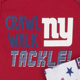 3-Pack New York Giants Short Sleeve Bodysuits-Gerber Childrenswear Wholesale