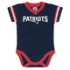 New England Patriots Bodysuit-Gerber Childrenswear Wholesale