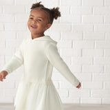 Infant & Toddler Girls White Sweater Dress With Tulle Skirt-Gerber Childrenswear Wholesale