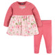 2-Piece Baby & Toddler Girls Flower Dress & Legging Set-Gerber Childrenswear Wholesale