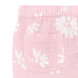 Infant & Toddler Pink Floral Gauze Shorts-Gerber Childrenswear Wholesale