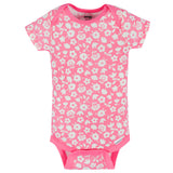 8-Pack Baby Girls Floral Fox Short Sleeve Onesies® Bodysuits-Gerber Childrenswear Wholesale