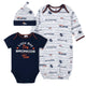 Baby Boys 3-Piece Denver Broncos Bodysuit, Gown, and Cap Set-Gerber Childrenswear Wholesale