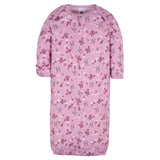 4-Pack Baby Girls Lavender Garden Gowns-Gerber Childrenswear Wholesale
