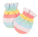 3-Pack Baby Girls Rainbow No Scratch Mittens-Gerber Childrenswear Wholesale