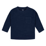 3-Pack Baby & Toddler Boys Royal Blues Long Sleeve Pocket Tees-Gerber Childrenswear Wholesale