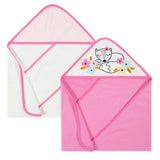 2-Pack Baby Girls Fox Hooded Towels-Gerber Childrenswear Wholesale