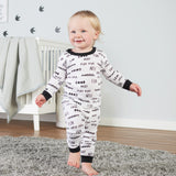 2-Pack Organic Baby Boys Text Snug Fit Footed Pajamas-Gerber Childrenswear Wholesale