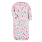 2-Piece Baby Girls Floral Gown & Cap Set-Gerber Childrenswear Wholesale