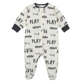 4-Pack Baby Neutral Words Sleep N' Play-Gerber Childrenswear Wholesale