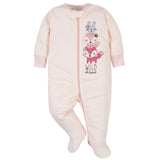 2-Pack Organic Baby Girls Wild Flower Sleep 'N Plays-Gerber Childrenswear Wholesale