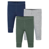 3-Pack Baby Boys Green, Gray, & Blue Pants-Gerber Childrenswear Wholesale