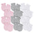12-Pack Baby Pink, Gray, & White No Scratch Mittens-Gerber Childrenswear Wholesale
