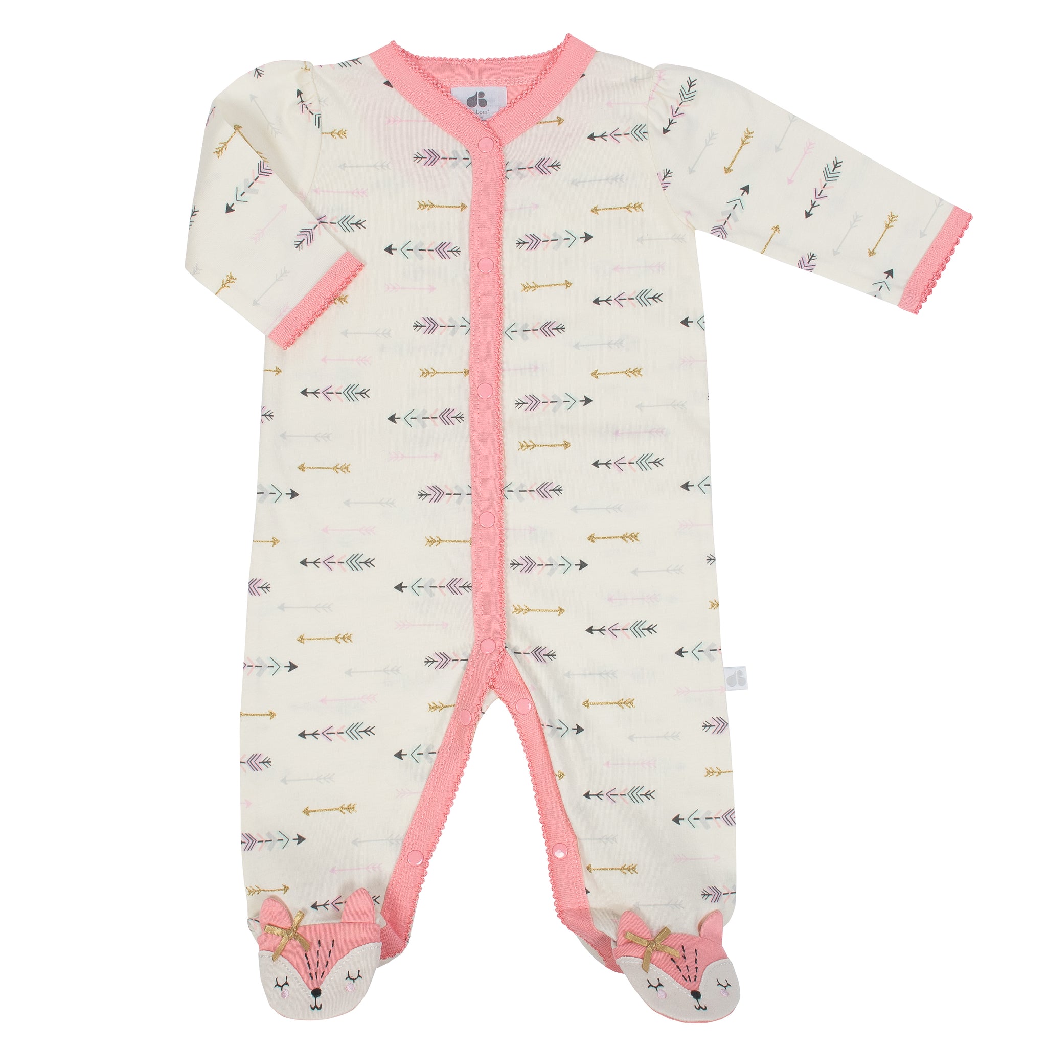 Just Born® Baby Girls Fox Organic Sleep 'n Play-Gerber Childrenswear Wholesale