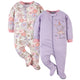 2-Pack Baby Girls Bunny Ballerina Sleep 'N Plays-Gerber Childrenswear Wholesale