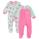 2-Pack Baby Girls Unicorn Blanket Sleepers-Gerber Childrenswear Wholesale