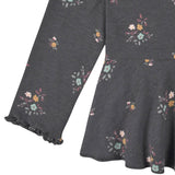 2-Pack Infant & Toddler Girls Mustard & Plum Floral Peplum Tops-Gerber Childrenswear Wholesale