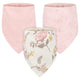 3-Pack Baby Girls Vintage Floral Bandana Bibs-Gerber Childrenswear Wholesale