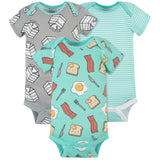 3-Pack Baby Breakfast Onesies® Bodysuits-Gerber Childrenswear Wholesale