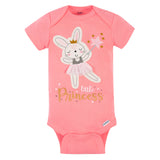 5-Pack Baby Girls Ballerina Short Sleeve Onesies Bodysuits-Gerber Childrenswear Wholesale