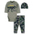 3-Piece Baby Boys Dinosaur Bodysuit, Pant, & Cap Set-Gerber Childrenswear Wholesale