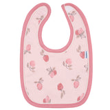 3-Piece Baby Girls Appley Sweet Bibs & Burpcloth Set-Gerber Childrenswear Wholesale