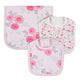 2-Piece Baby Girls Rose Floral Bibs & Burp Set-Gerber Childrenswear Wholesale