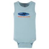 4-Pack Baby Boys Shark Zone Tank Onesies® Bodysuits-Gerber Childrenswear Wholesale