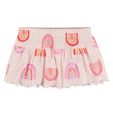 4-Piece Baby Girls Rainbow Dreams Onesies® Bodysuit, Tee, Skort & Pant Set-Gerber Childrenswear Wholesale