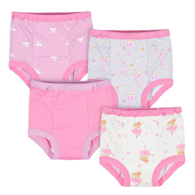 4-Pack Toddler Girls Ballerina Training Pants-Gerber Childrenswear Wholesale