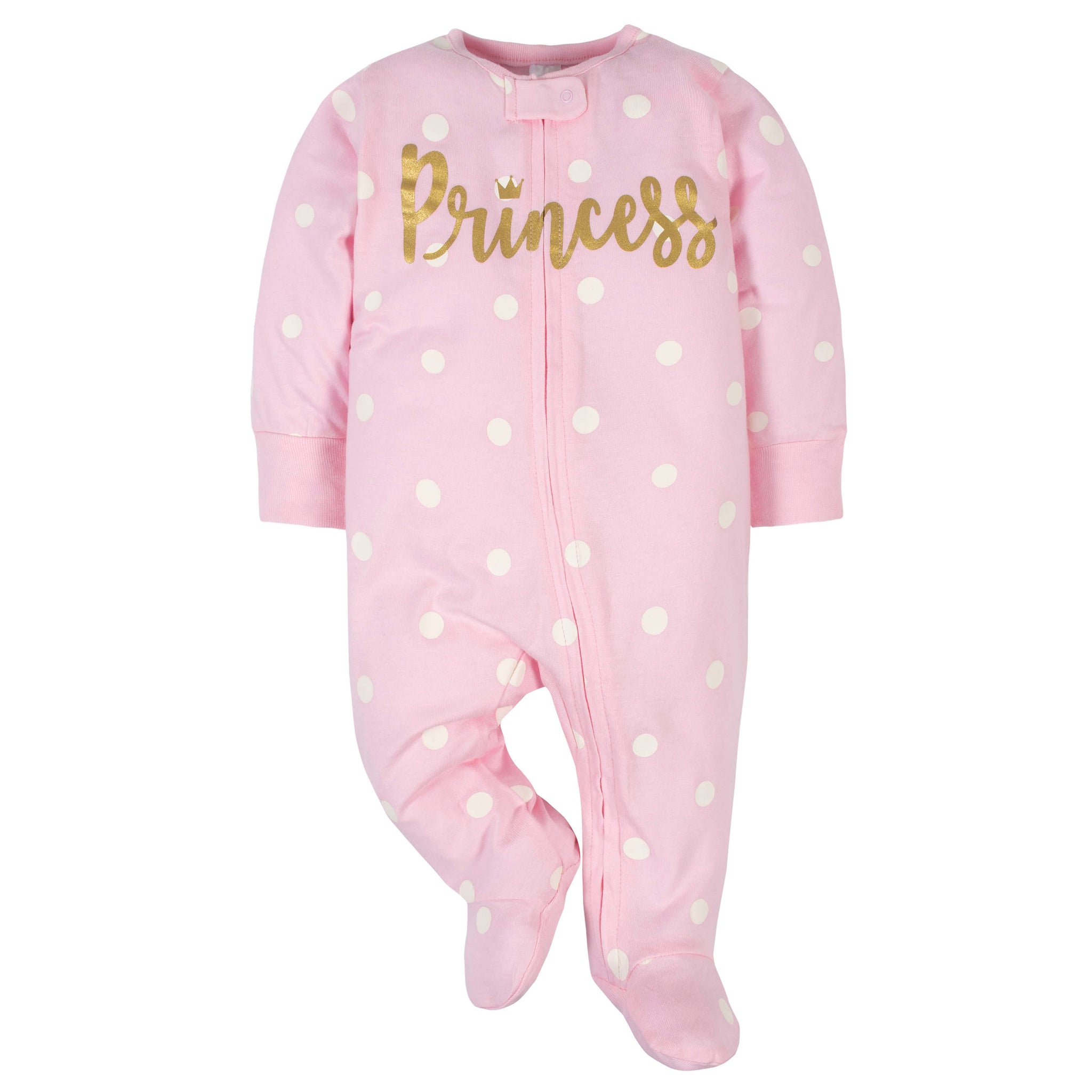 4-Pack Baby Girls Princess Sleep 'n Plays-Gerber Childrenswear Wholesale
